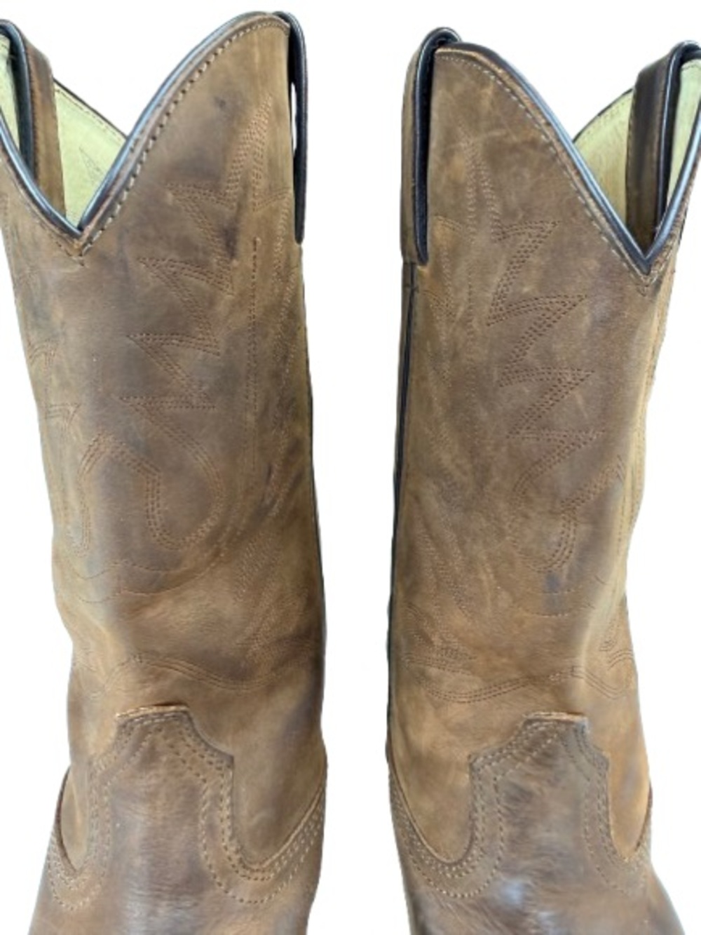 Durango RD4112 Western Cowboy Boots W 9M Tan Leather Snip Toe Coastal Cowgirl - Picture 6 of 16